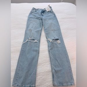 Abercrombie and Fitch 90s straight ultra high rise size 27 long